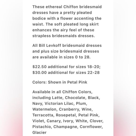 Bill Levkoff Style 633 Cranberry Red Chiffon Pleated  Bodice Flowing Maxi Gown - Picture 15 of 16